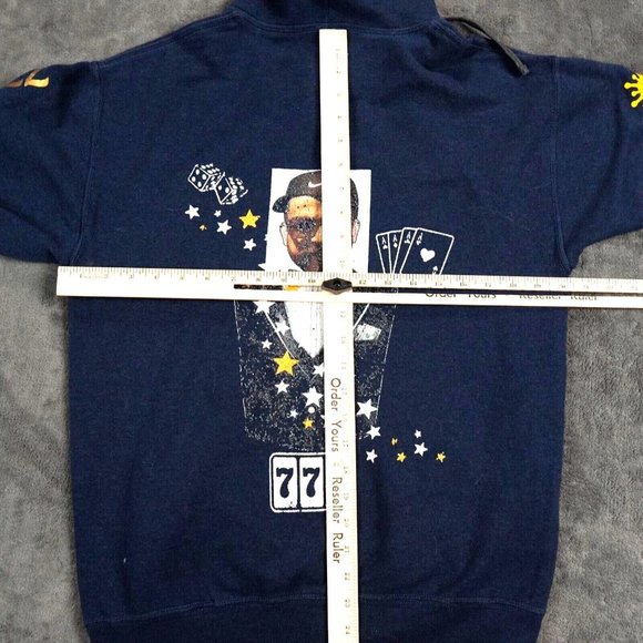 Whistler Village Canada Sweatshirt Mens Medium Navy Blue Pajarracas 22 Fenomeno - Picture 8 of 13